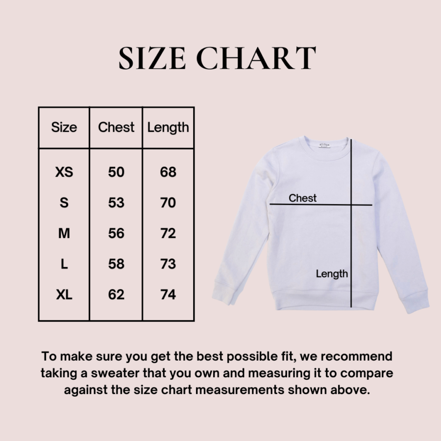 Size Chart Lila sweater