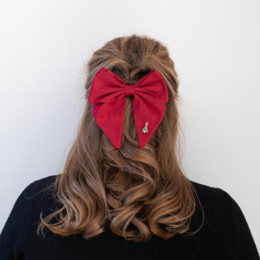 Haarstrik Classy Christmas Red - Kerstboom