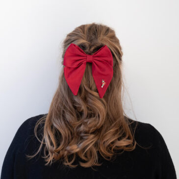 Haarstrik Classy Christmas Red - Zuurstok