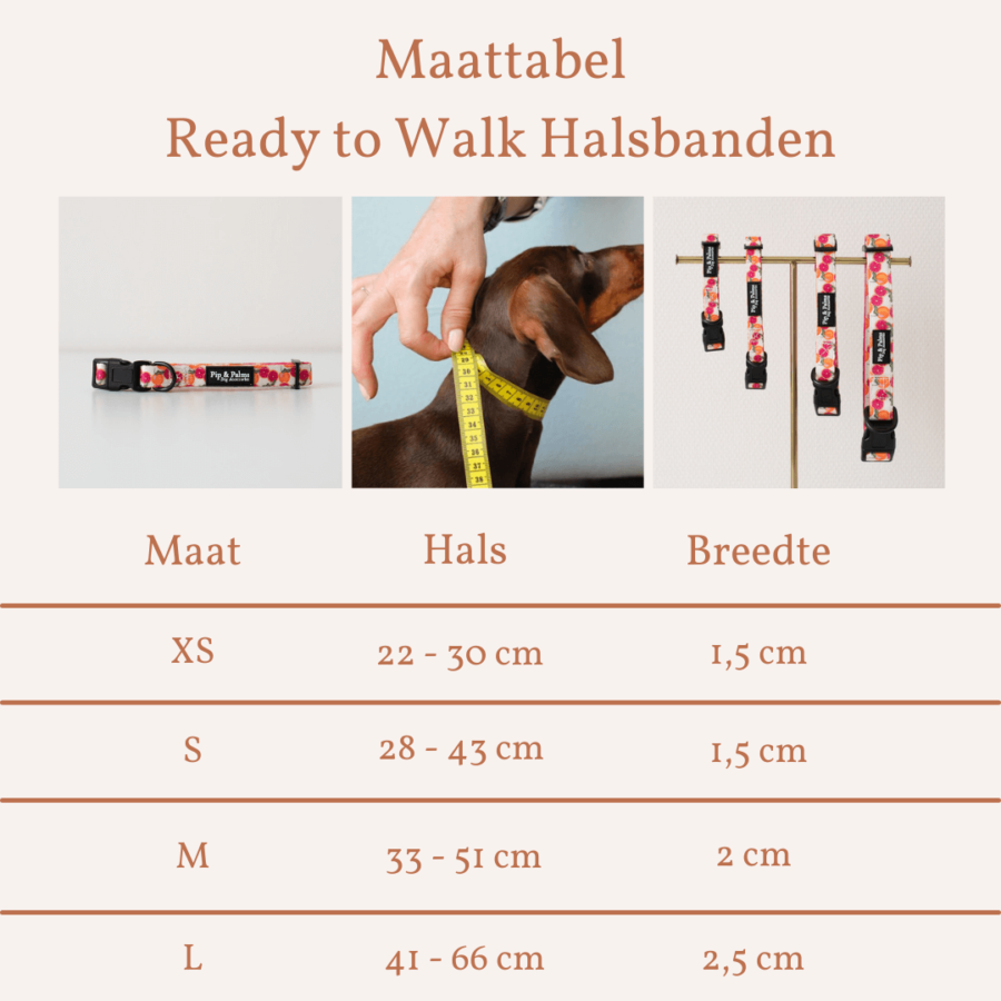 Maattabel Halsband Tutti Frutti