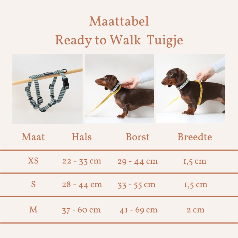 Maattabel Tuigje Stripy Stripes